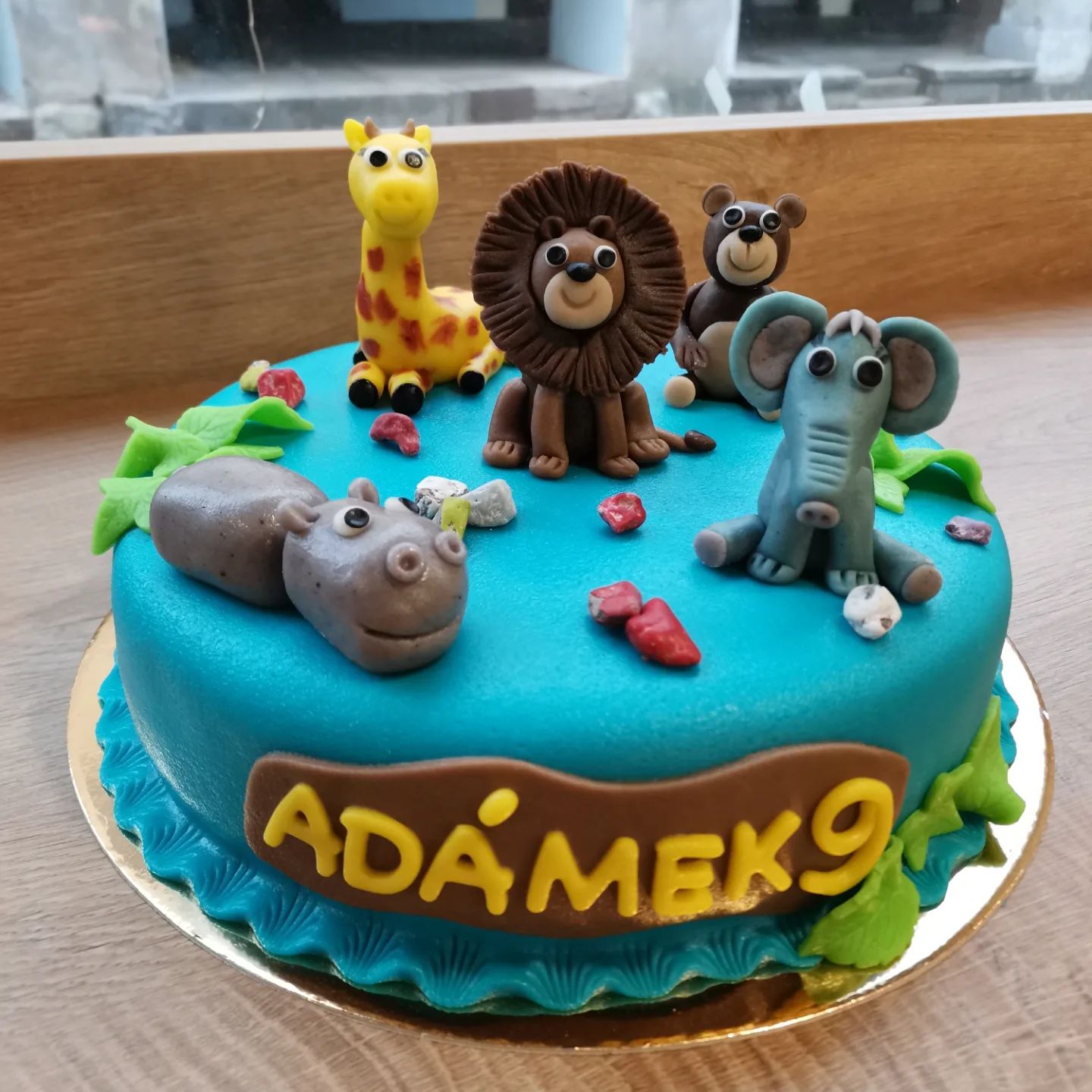 Dětský dort se zvířátky ze ZOO